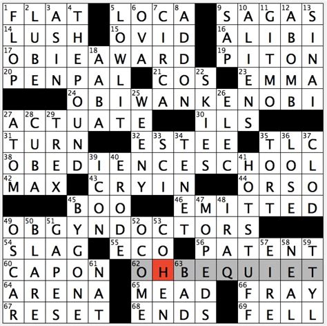 NYT Crossword Clue; The Tour, Taylor Swifts record-breaking concert series NYT Crossword Clue Kapow NYT Crossword Clue; How a word is employed NYT Crossword Clue. . Sharp turn nyt crossword
